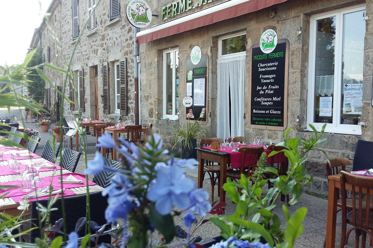 terrasse de l'auberge