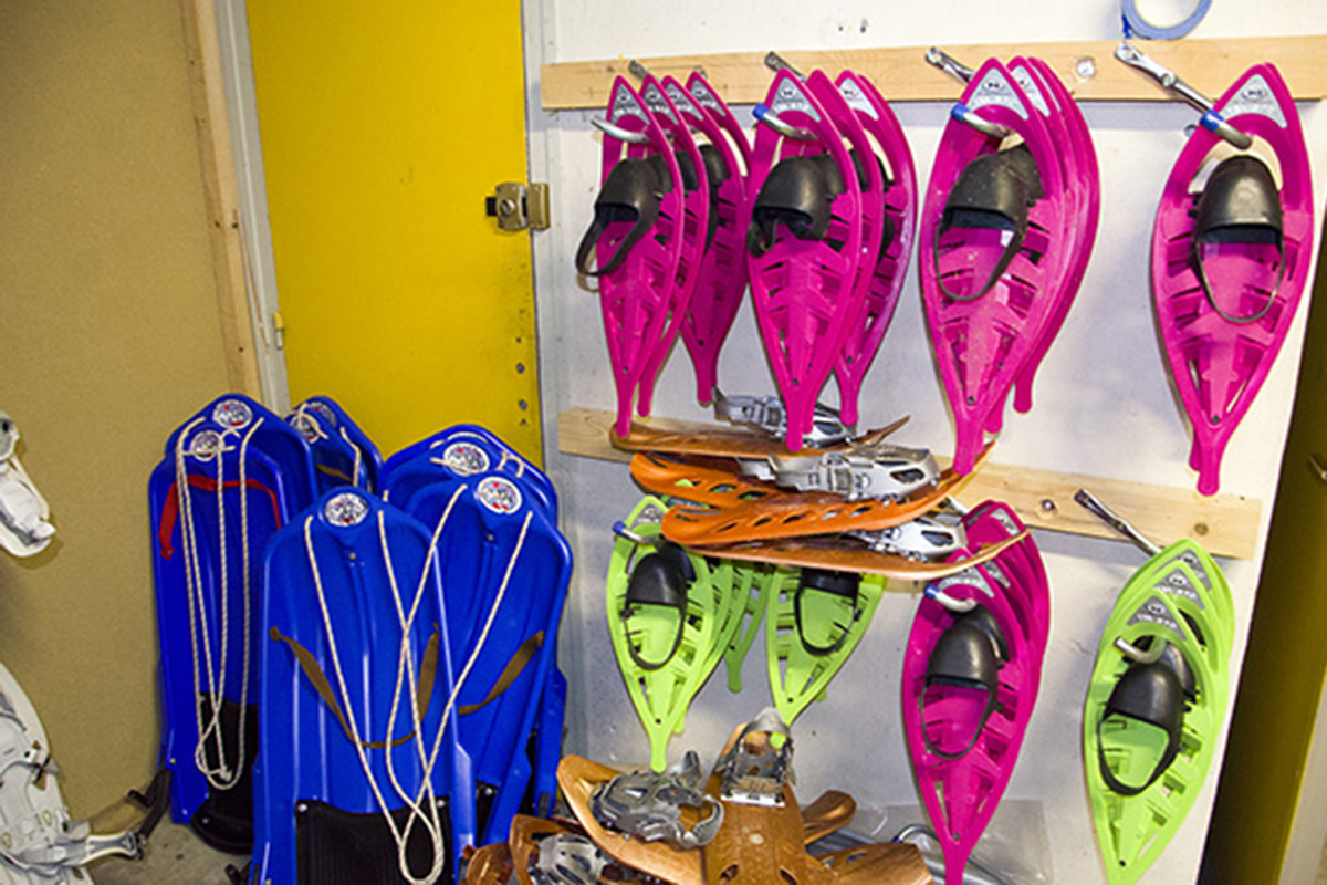 location de luges et de raquettes